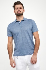 Polo męskie lniane PAUL&SHARK