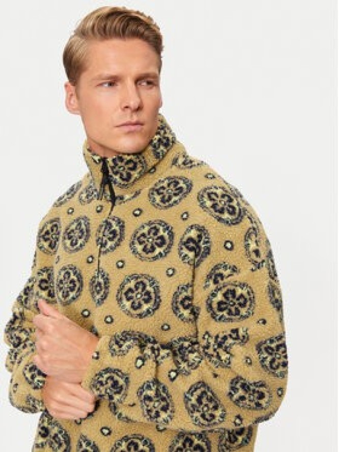 Jack & Jones Bluza Geo Teddy 12274453 Brązowy Relaxed Fit