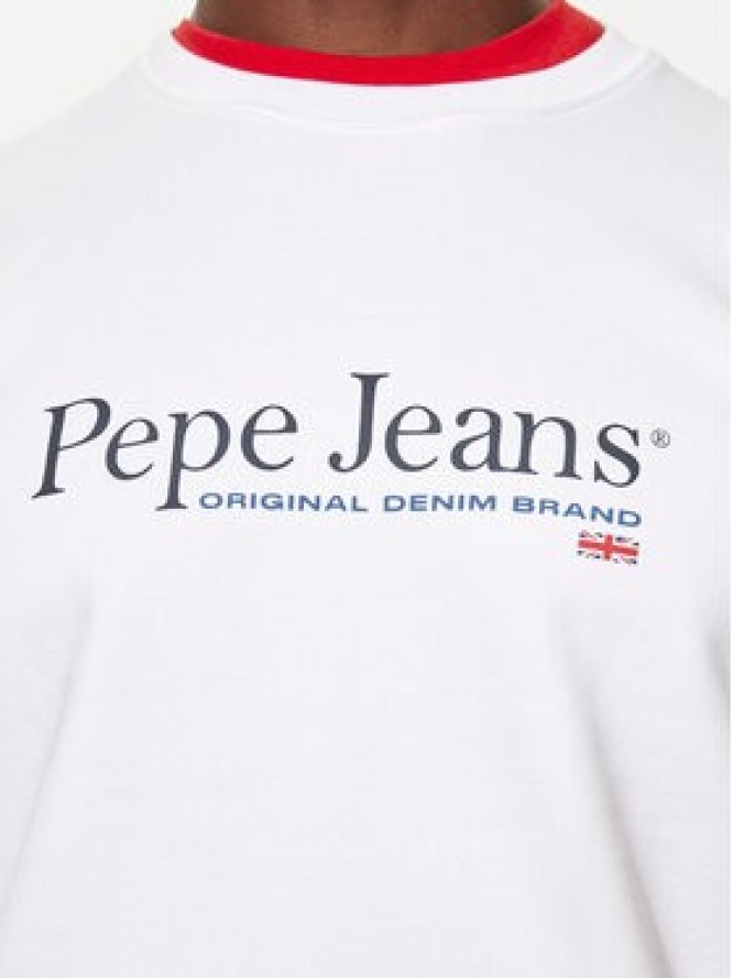 Pepe Jeans Bluza PM582699 Biały Regular Fit