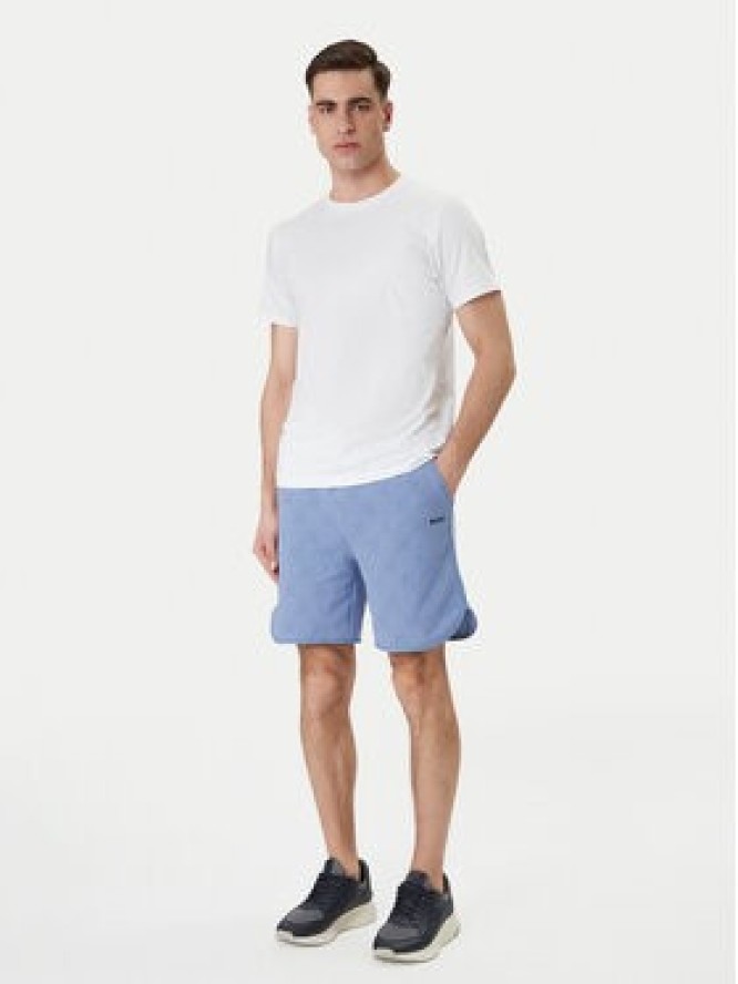 BOSS Szorty sportowe Member 50558883 Błękitny Relaxed Fit