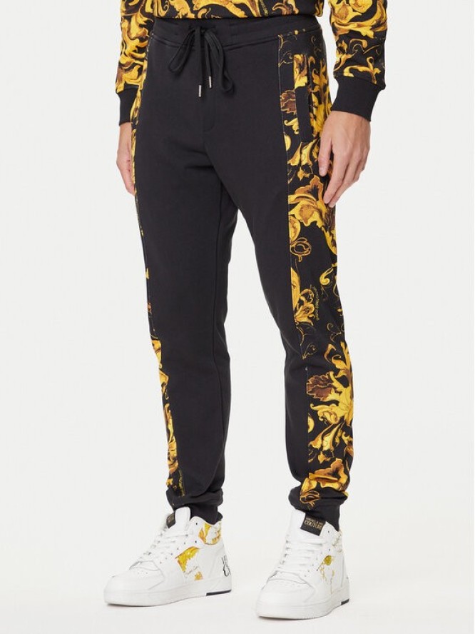 Versace Jeans Couture Spodnie dresowe 79GAA3C0 FS201 Czarny Regular Fit