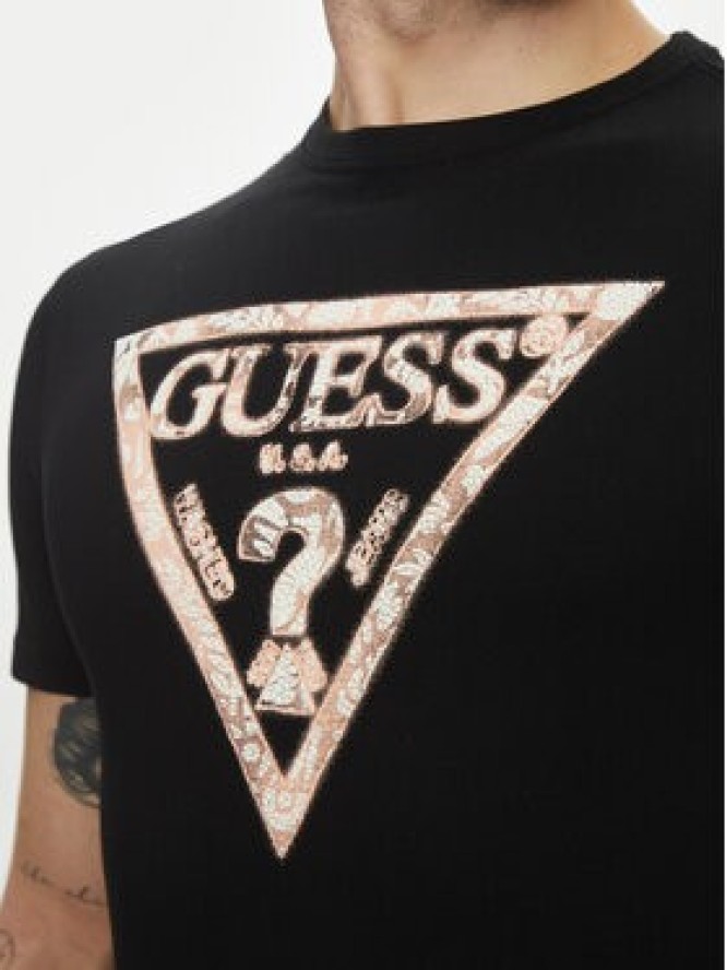 Guess T-Shirt M5GI06I3Z14 Czarny Regular Fit
