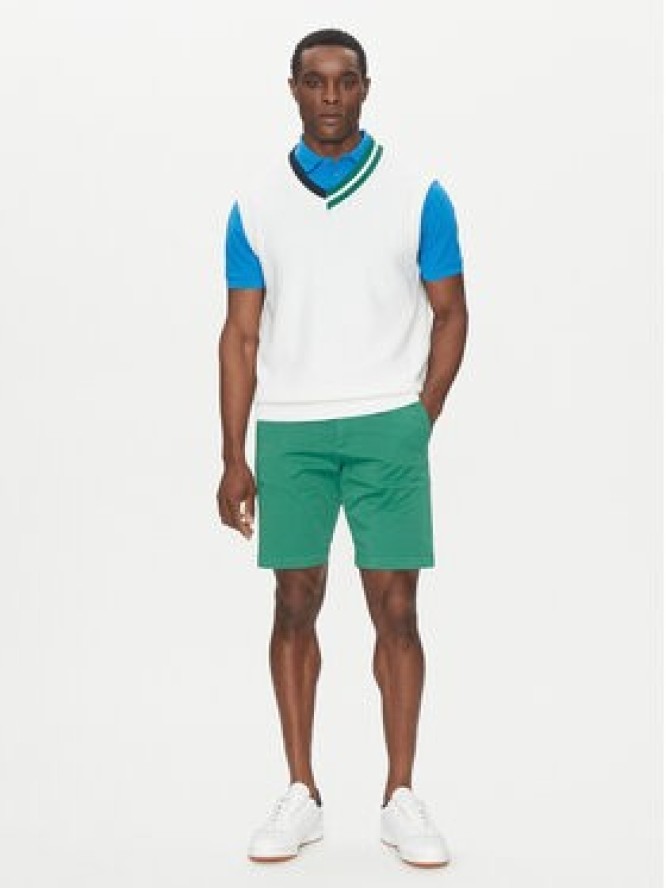 Hechter Paris Sweter 65013 151809 Biały Regular Fit