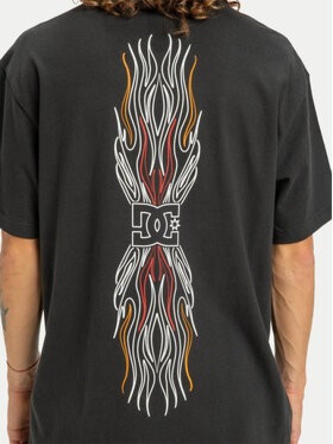 DC Shoes T-Shirt Burn Out EDYZT04356 Czarny Regular Fit