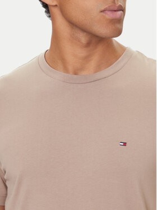 Tommy Hilfiger T-Shirt Ess Seasonal MW0MW39995 Beżowy Regular Fit