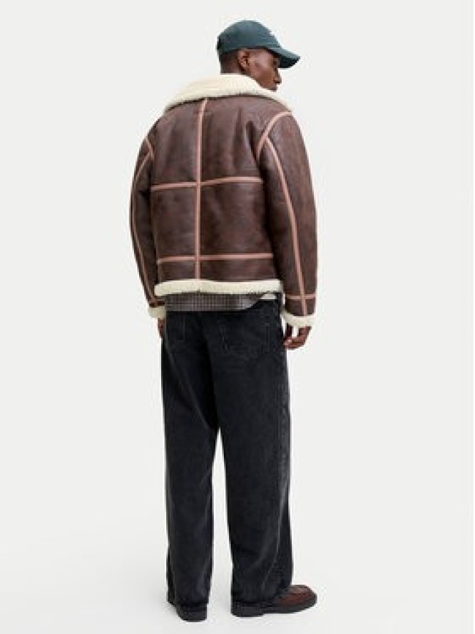 Jack & Jones Kurtka z imitacji skóry Liverpool 12282948 Brązowy Regular Fit