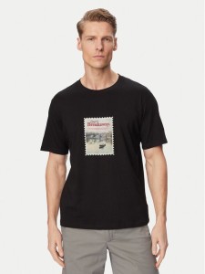 Jack & Jones T-Shirt Montauk Photo 12290890 Czarny Regular Fit