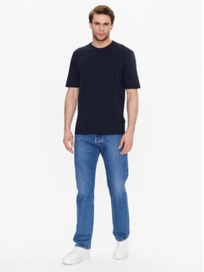 Sisley T-Shirt 3I1XS101J Granatowy Regular Fit