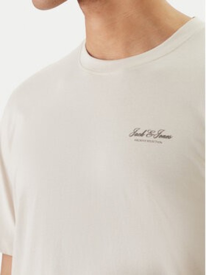 Jack & Jones T-Shirt Earchive 12297641 Beżowy Regular Fit