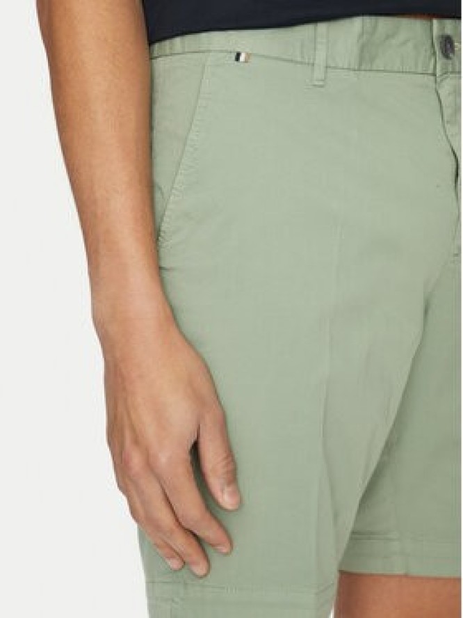 BOSS Szorty materiałowe H-Slice 50540743 Zielony Regular Fit