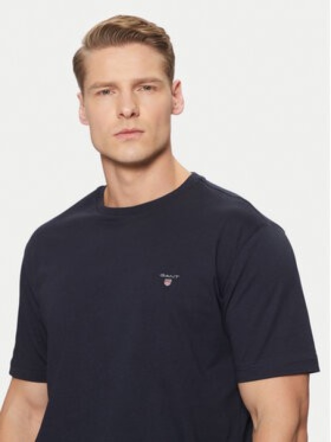 Gant T-Shirt Original Shield 2003295 Granatowy Regular Fit