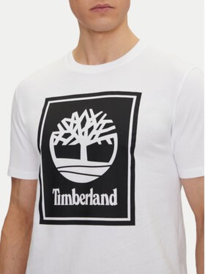 Timberland T-Shirt TB0A5WQQ Biały Regular Fit