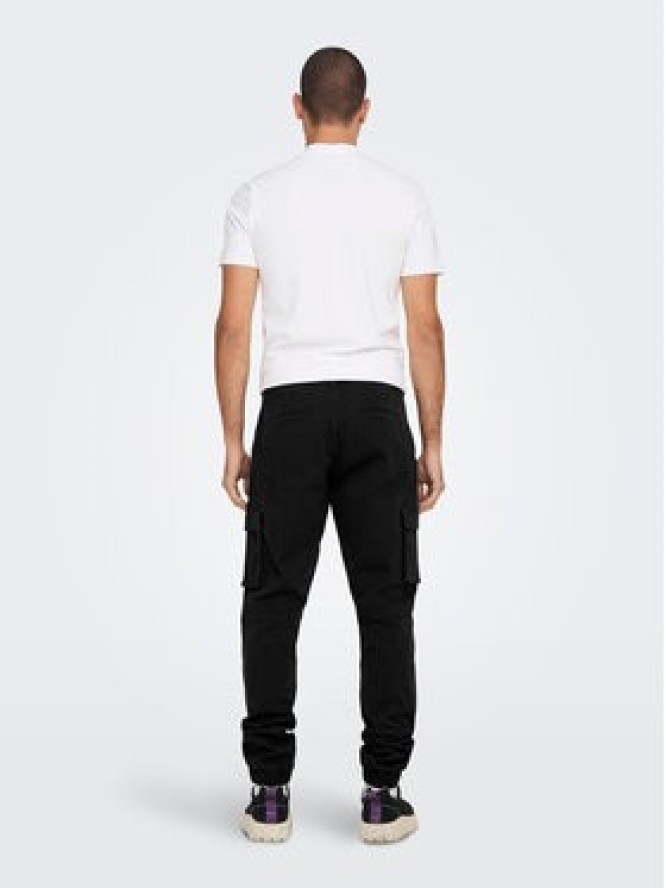 Only & Sons Spodnie materiałowe 22016687 Czarny Tapered Fit