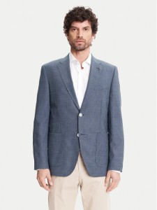 BOSS Marynarka H-Janson-FL 50545859 Granatowy Regular Fit