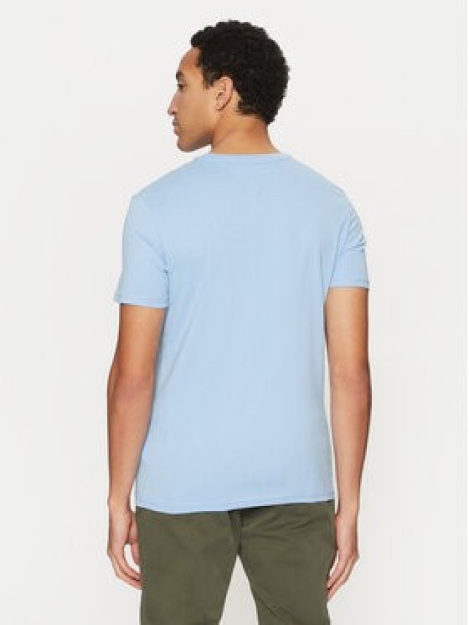 Tommy Jeans T-Shirt Jaspe DM0DM20363 Błękitny Slim Fit