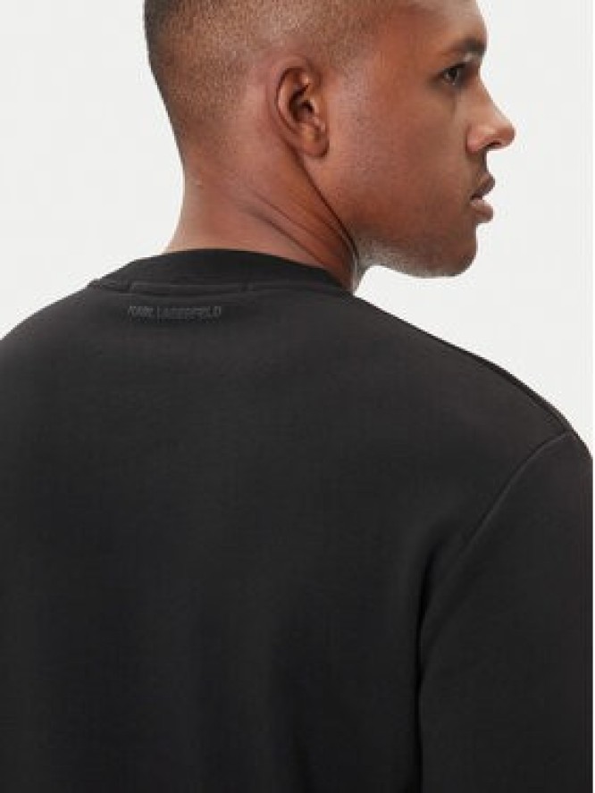 KARL LAGERFELD Bluza 705061 554942 Czarny Regular Fit