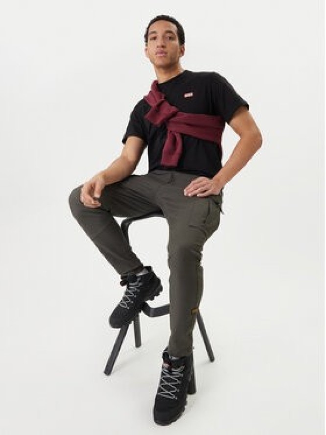 Hunter T-Shirt Essentials HARM0085252 Czarny Regular Fit